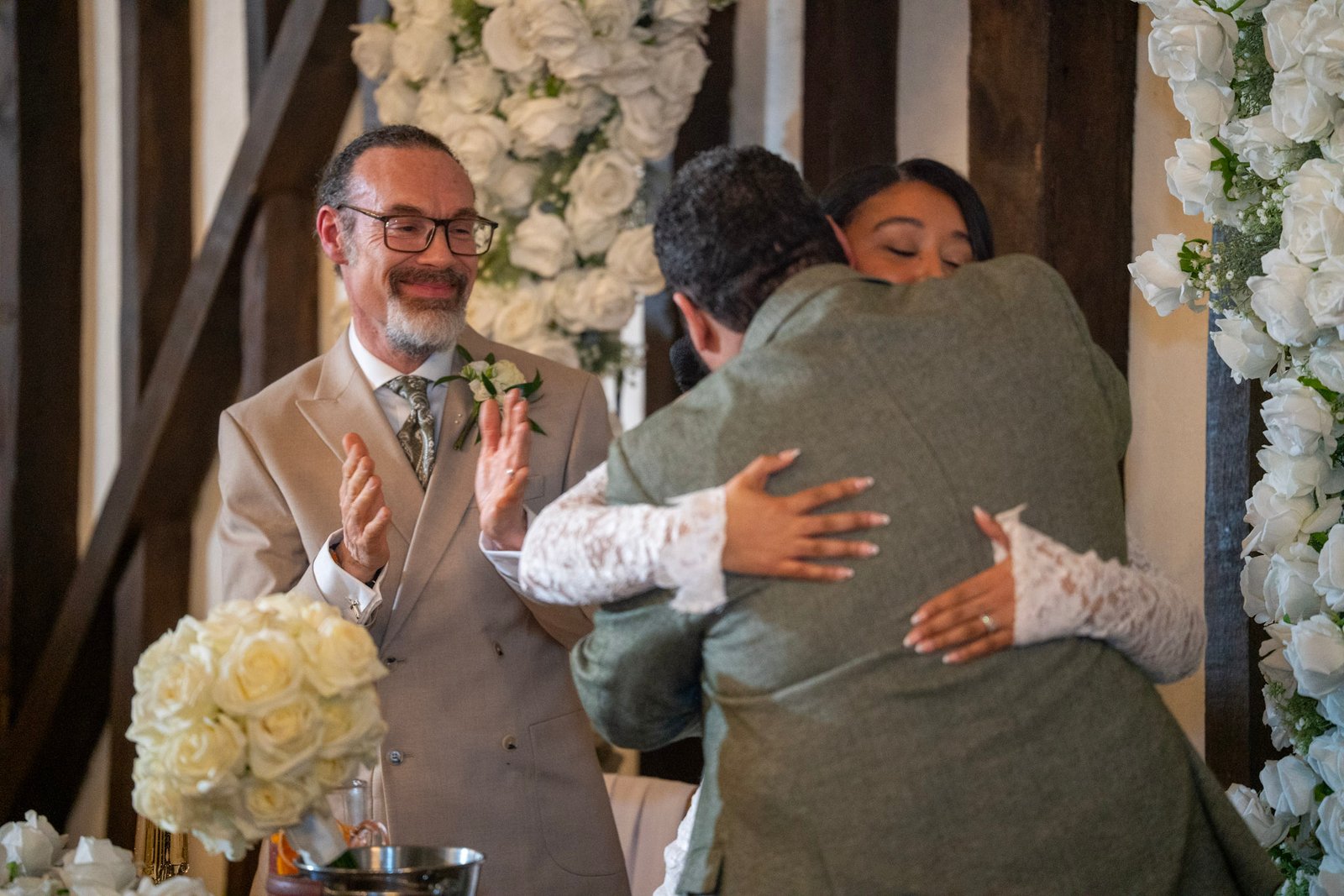 Wedding embrace