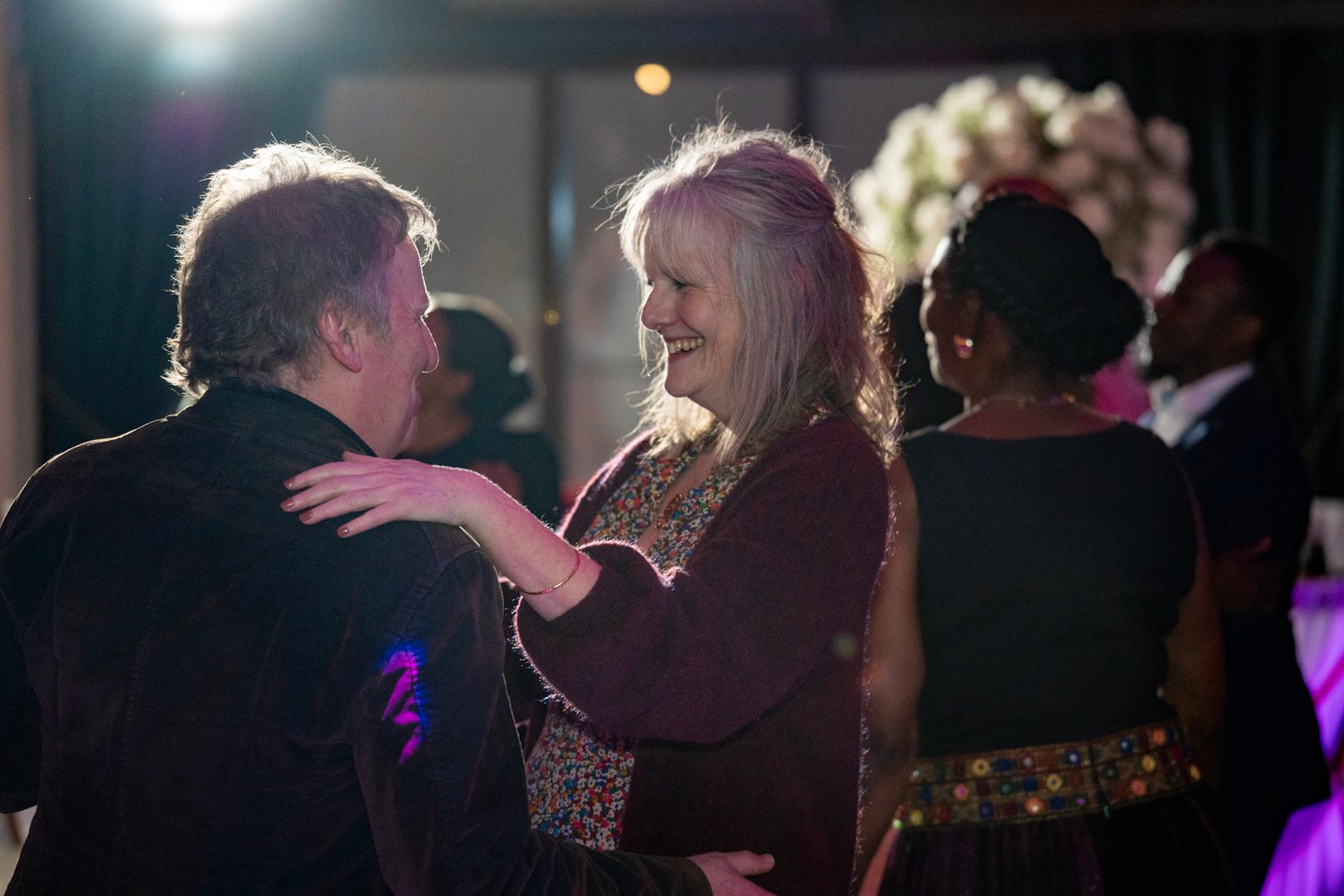 Guests dancing